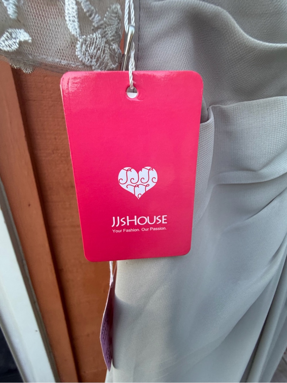 JJs HOUSE NWT Lace-Detail Evening Dress - Picture 7 of 12